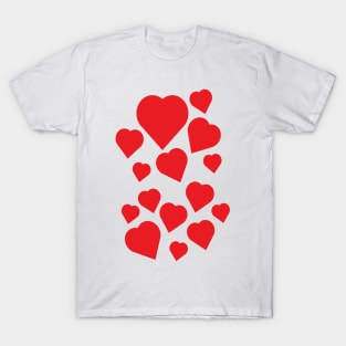 Many Hearts Valentine T-Shirt